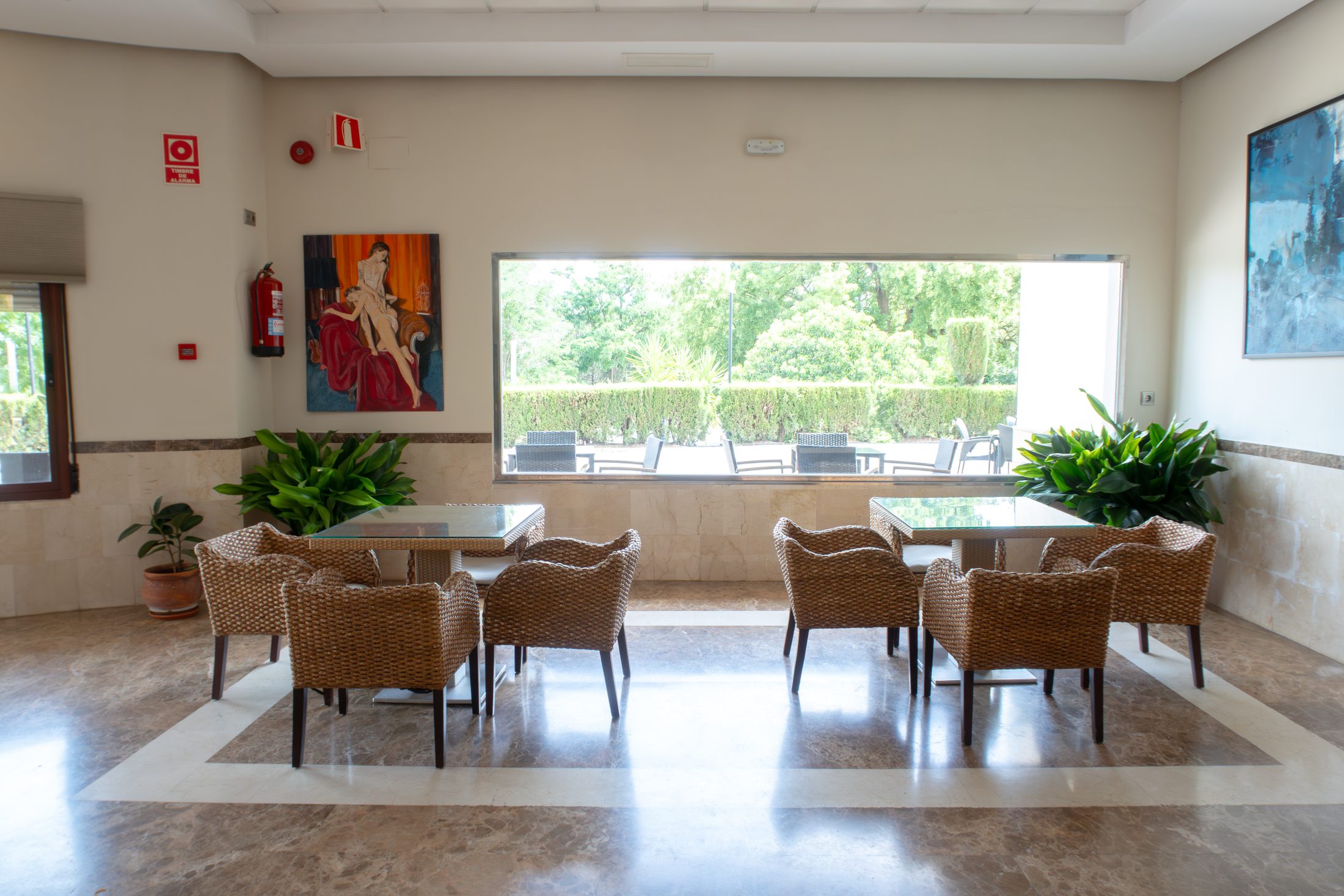Recepción del Hotel Sierra de Quesada