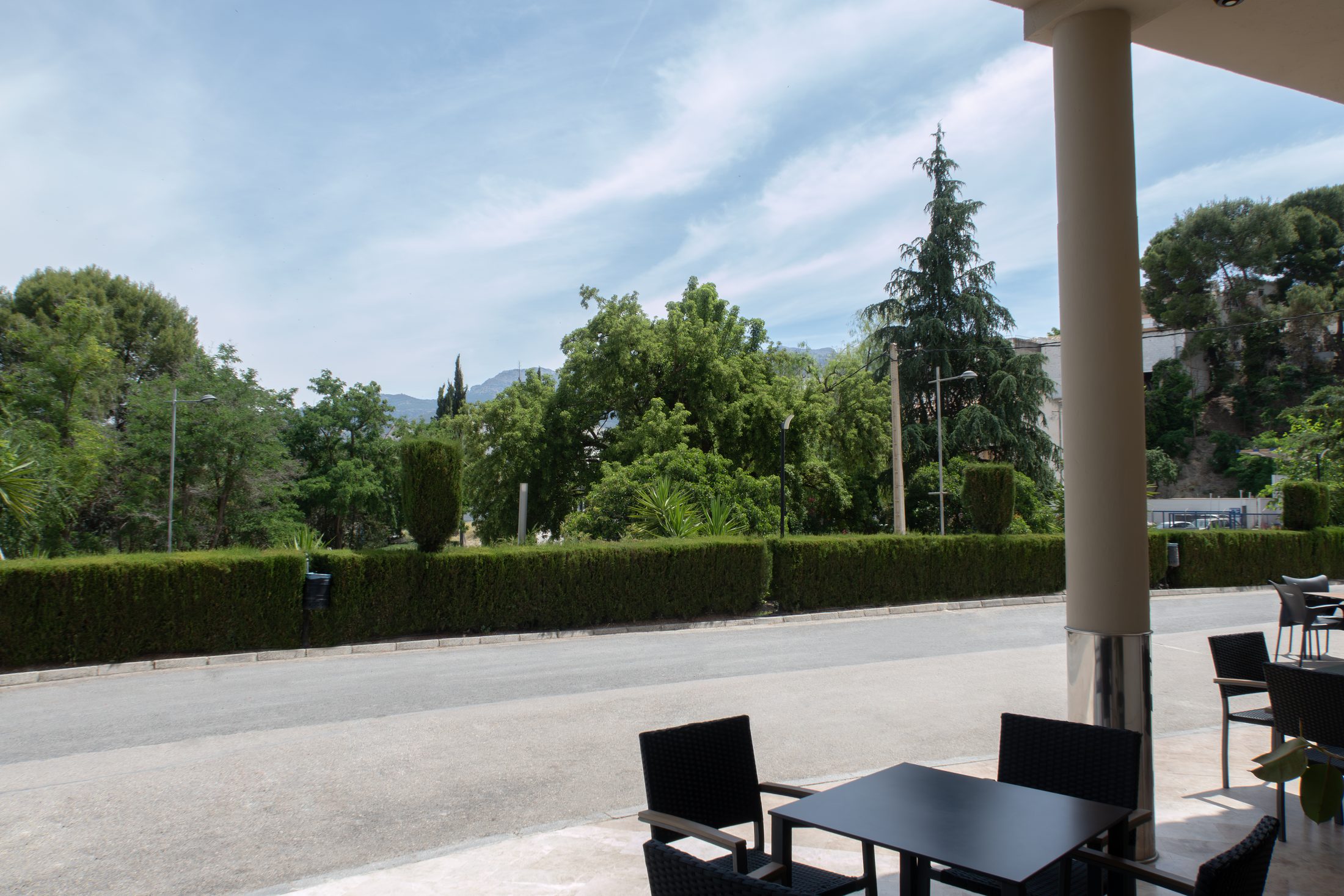 Hotel terrace